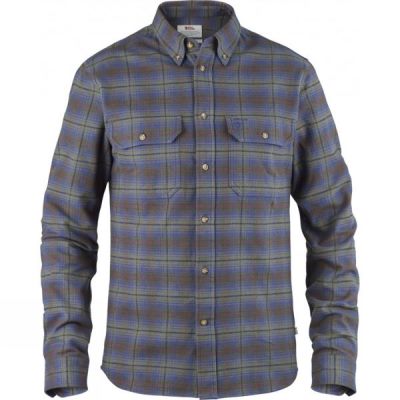 Camisa Fjallraven Skog Hombre - Azules - Chile ZDI814725